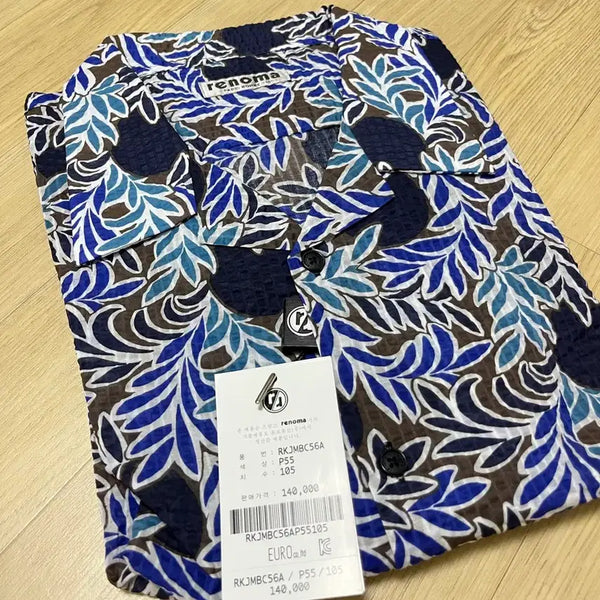 [BUNJANG] Renoma Pattern Shirt / RENOMA 레노마 패턴 셔츠 P55/105