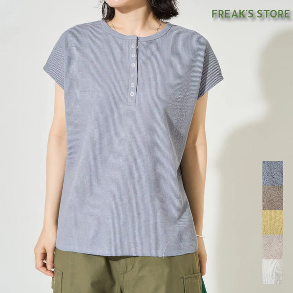 [BUNJANG] FREAK'S STORE Mini Waffle Henry Sleeveless T-Shirt / 프릭스스토어 미니와플 헨리 민소매 티셔츠