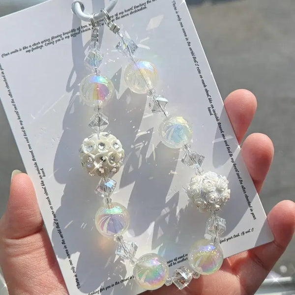 [BUNJANG] Glow Bead and Cubic Keychain / 키링