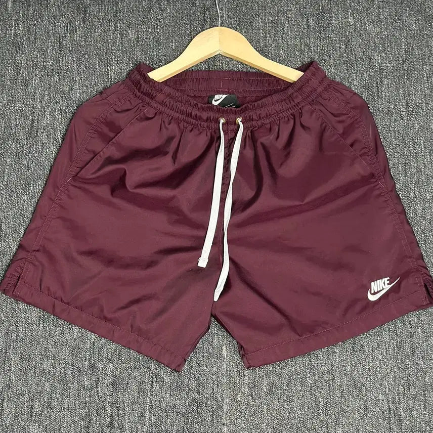 [BUNJANG] Nike Burgundy Woven Shorts (Size S) / 나이키 버건디 우븐 반바지 S