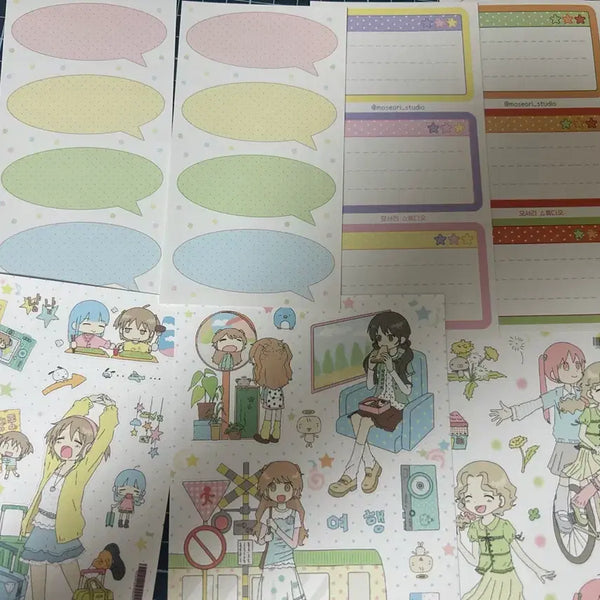 [BUNJANG] Acorn Drawer Stickers and Washi Tape Bundle Set / 신상 도토리 서랍 스티커 및 모조지 일괄 7천원