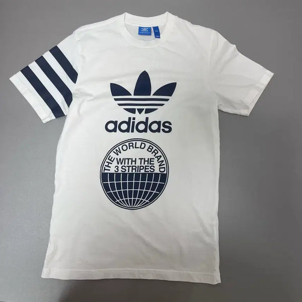 [BUNJANG] Adidas Originals Trefoil Big Logo T-Shirt White / 아디다스 오리지널 트레포일 빅로고 반팔티 화이트 판매