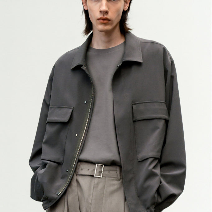 [BUNJANG] Silence Two-Pocket Blouson Cocoa / L)인사일런스 투포켓 블루종 COCOA 판매