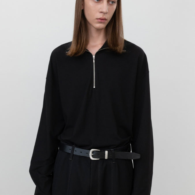 [BUNJANG] INSILENCE Highneck Zip-up Warmer Top Black / M)인사일런스 하이넥 집업 워머 탑 BLACK 판매