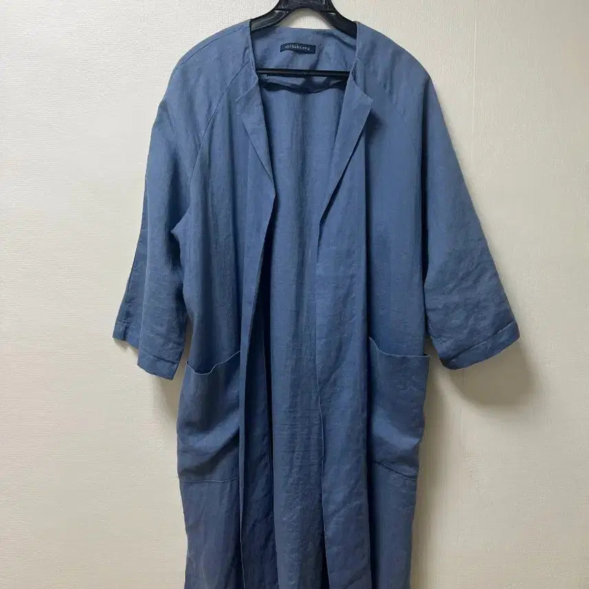 [BUNJANG] Miss Korea Linen Long Cardigan Size 66 / 미스코리아 린넨 롱 가디건 66