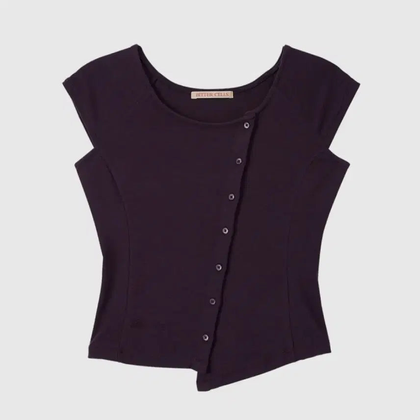 [BUNJANG] Bitter Cells Edith Button Up Blouse - Purple / 비터셀즈 버튼 반팔 Edith Button Up Blouse-Purple