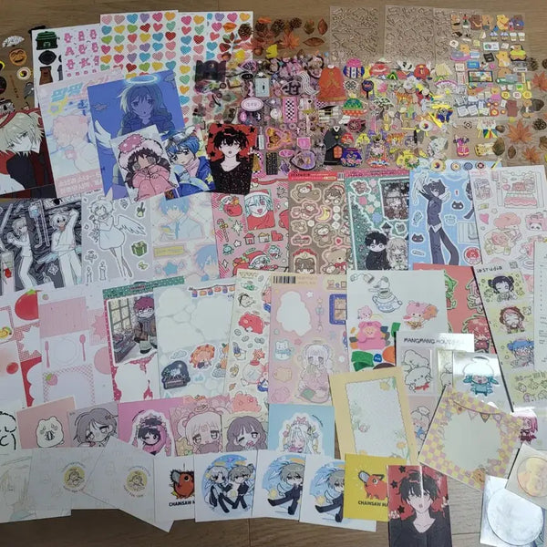 [BUNJANG] Sticker and Postcard Bundle for Journaling / 일괄) 다꾸용품 스티커, 엽서 등 처분