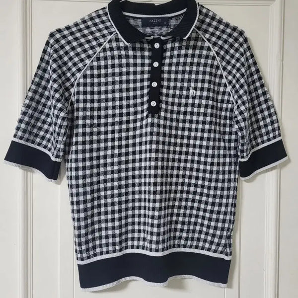 [BUNJANG] Hazzys Women's Golf Black White Check Pants Size 90 / 헤지스 여성골프 90사이즈