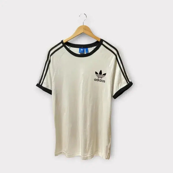 [BUNJANG] Adidas Flame Three Stripes Ringer T-Shirt L / 아디다스 불꽃 삼선 링거 반팔티 L