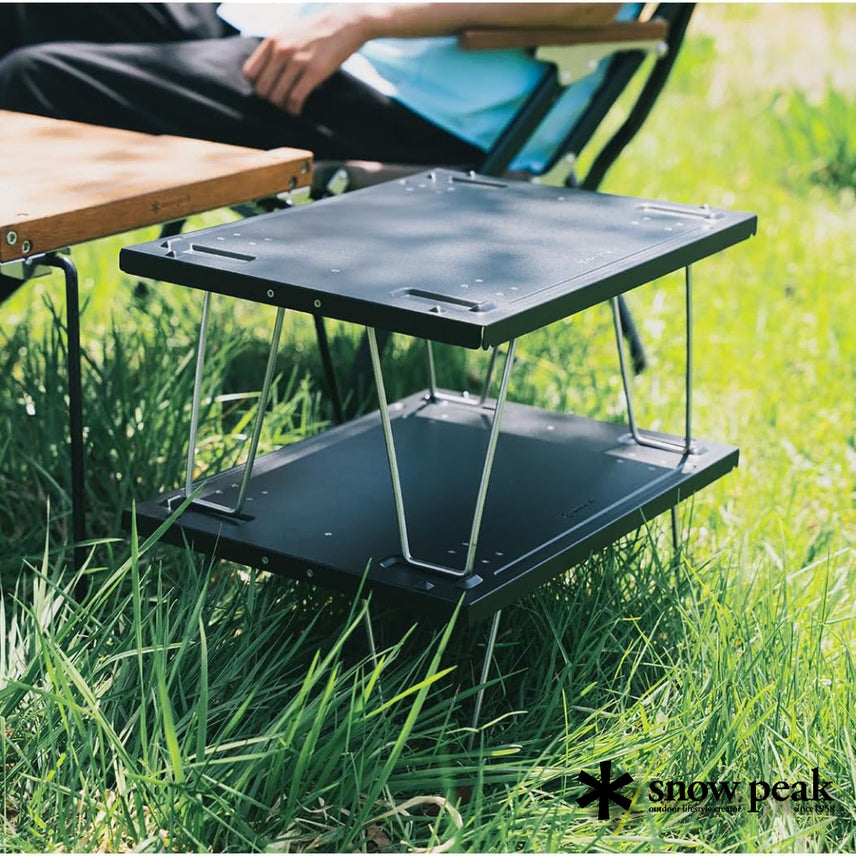 [BUNJANG] Snow Peak Shelf Container 25 Lid Rack 25 BLACK Folding Table / 스노우피크 쉘프컨테이너 접이식테이블