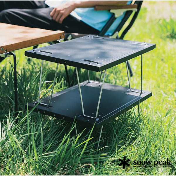 [BUNJANG] Snow Peak Shelf Container 25 Lid Rack 25 BLACK Folding Table / 스노우피크 쉘프컨테이너 접이식테이블