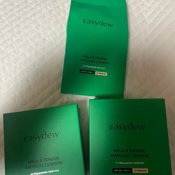 [BUNJANG] Easydew Mellavie Toning Ampoule Cushion SPF50+ PA+++ (Natural, 21) / 이지듀 멜라비 토닝 앰플 쿠션 21호 내추럴 SPF50+ PA+++