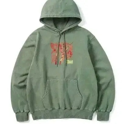 [BUNJANG] thisisneverthat Plant Hoodie Olive / 디스이즈네버댓 Plant Hoodie Olive