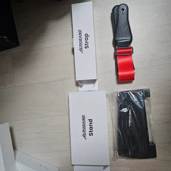 [BUNJANG] AeroBand Strap, Stand, and Sticker Set / 악기 기타 용품 에어로밴드 스트랩, 스탠드 세트