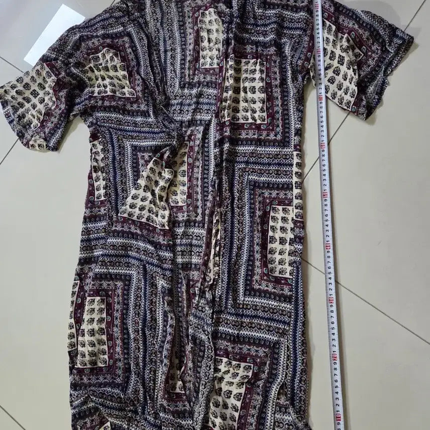 [BUNJANG] Patterned Long Cardigan / 패턴 롱 가디건