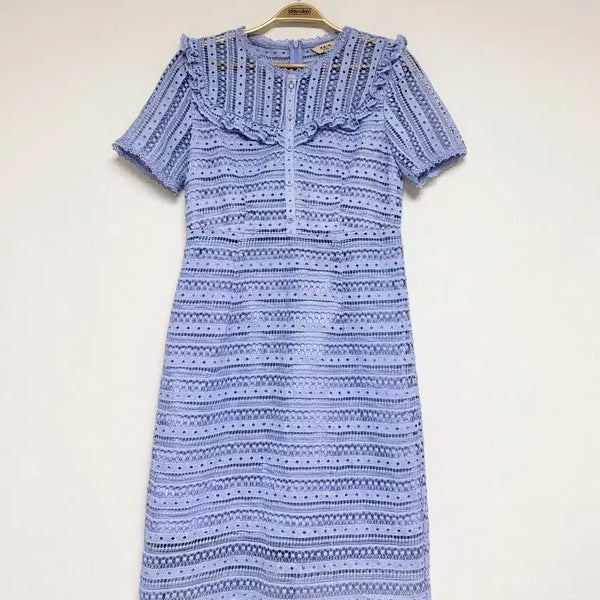 [BUNJANG] NAIN Punch Lace Dress / 나인 펀칭 레이스 원피스
