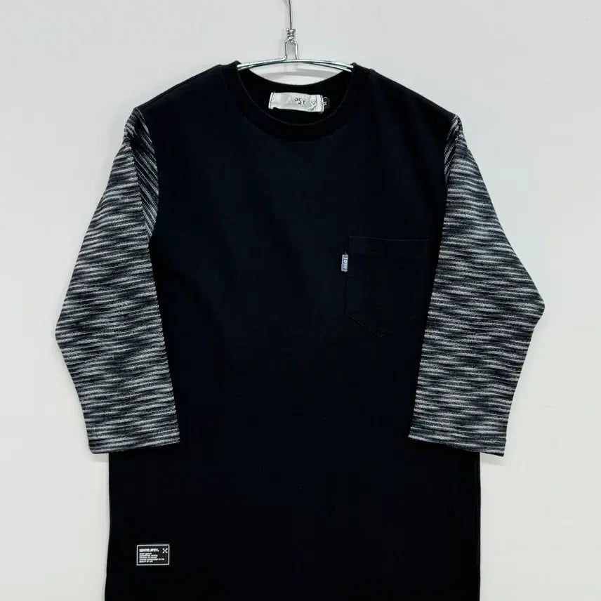 [BUNJANG] JIPSY 7-Sleeve T-Shirt Black / JIPSY 집시 7부 티 블랙