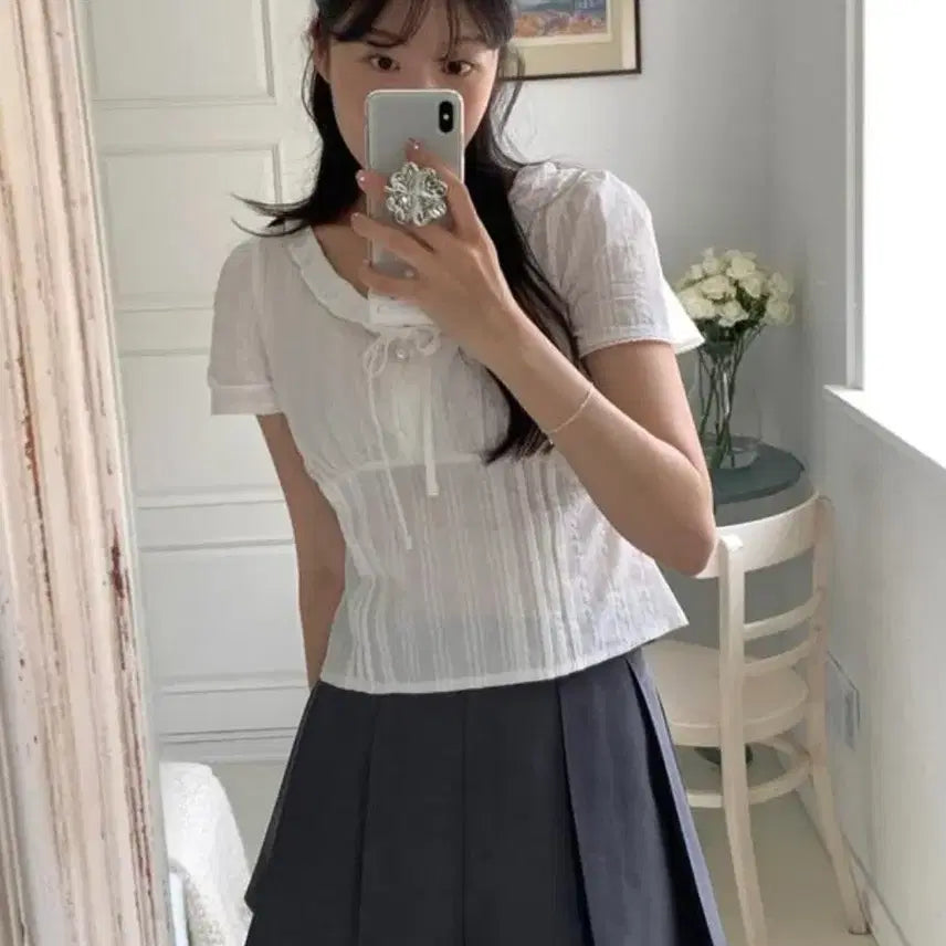 [BUNJANG] Peter & Wendy Hong Kong Pleats Mini Skirt Charcoal (Size S) / 피터앤웬디 홍콩 플리츠 미니 스커트