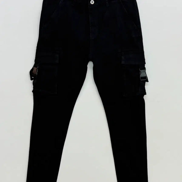 [BUNJANG] ZARA Black Skinny Cargo Pants / ZARA 스키니 카고 팬츠 블랙