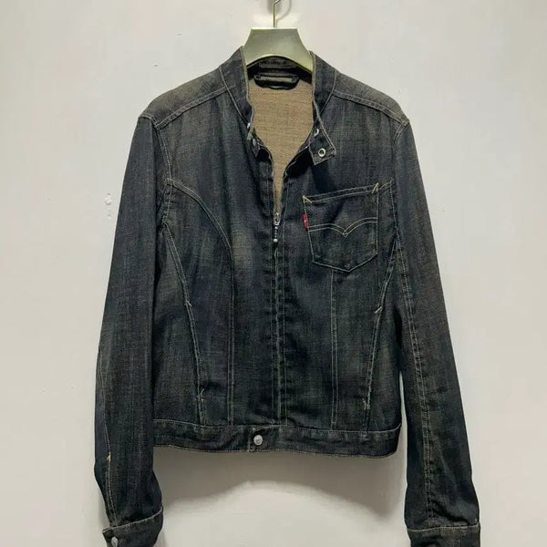 [BUNJANG] Levi's Black Denim Jacket M / 리바이스 청자켓 블랙 M