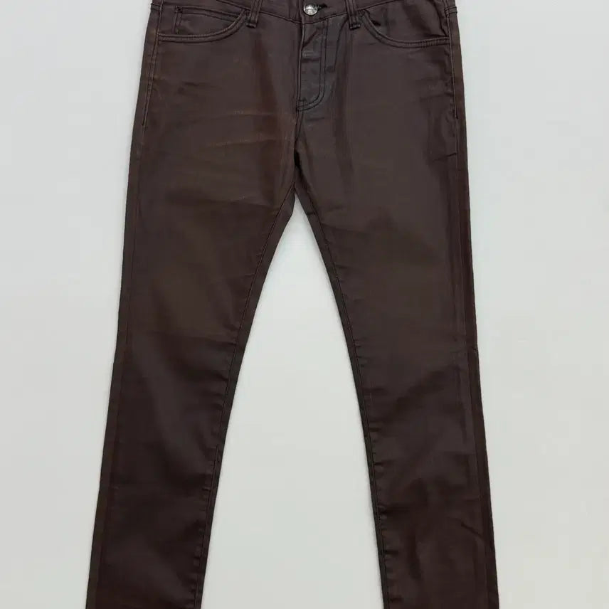 [BUNJANG] JIPSY Brown Coated Skinny Pants / JIPSY 집시 브라운 코팅 스키니 팬츠