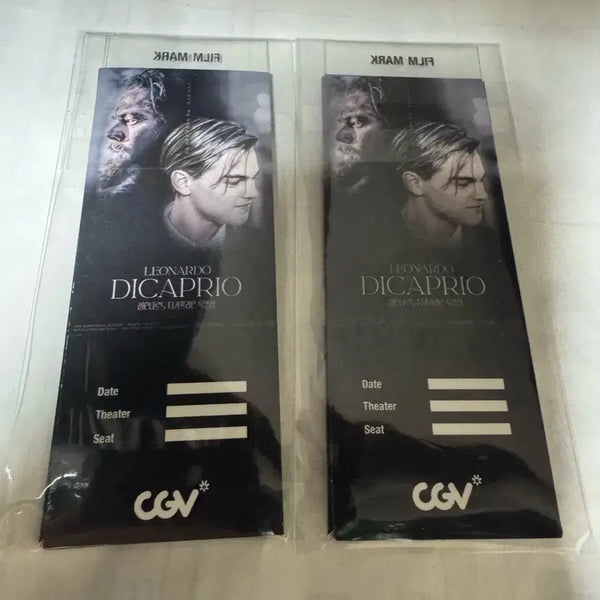 [BUNJANG] Leonardo DiCaprio CGV Film Mark Set (2 Types, Sealed) / cgv 레오나르도 디카프리오 필름마크 2종 미개봉 일괄