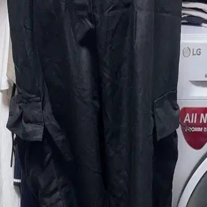[BUNJANG] Satin Wide Jogger Pants / 새틴바지