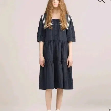 [BUNJANG] Thursday Island Sailor Collar Dress / 써스데이아일랜드 세일러 카라 원피스