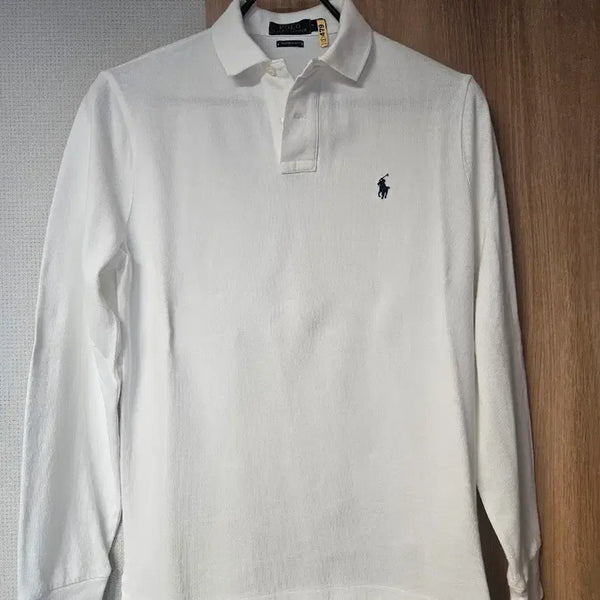 [BUNJANG] Polo Ralph Lauren Long Sleeve Pique Polo Shirt White M / 폴로 긴팔 피케티(흰색, M)