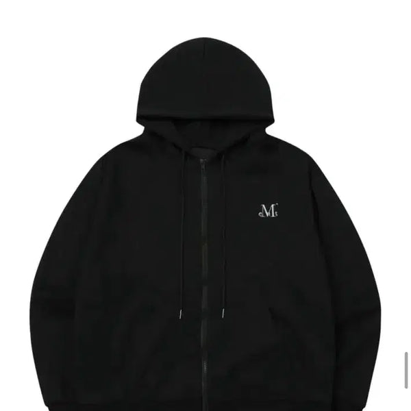 [BUNJANG] MUSEENT Denver Two-Way Black Hooded Zip-Up (Unisex) / 찐막할인)무센트후드집업