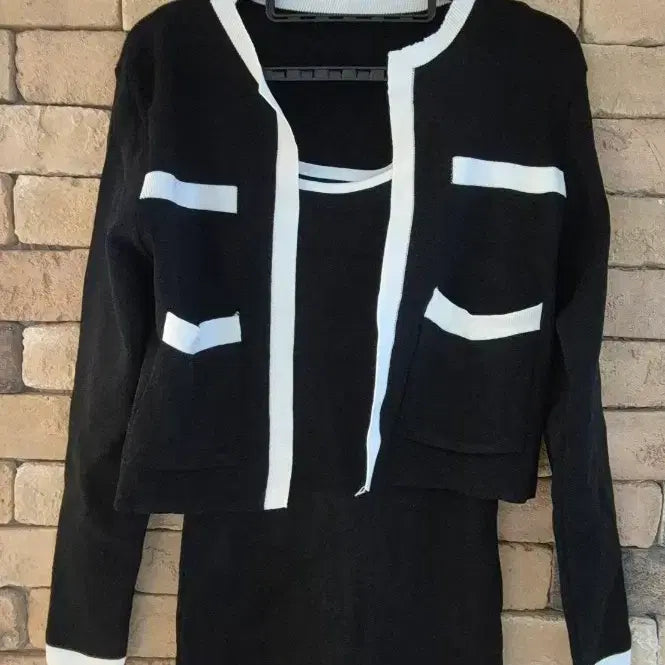 [BUNJANG] Knit Cardigan and Dress Set / 니트 원피스 (새상품)