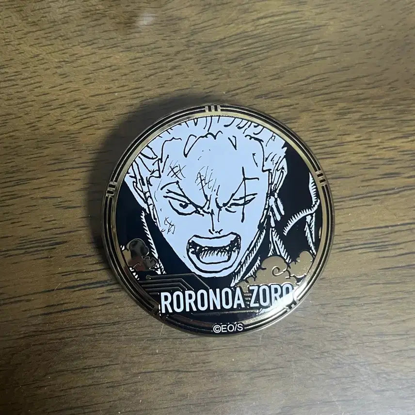 [BUNJANG] One Piece Zoro Golden Original Art Can Badge / 원피스 조로 골든 원화 캔뱃지