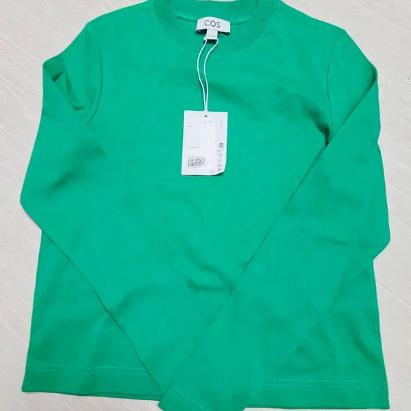 [BUNJANG] COS Long Sleeve T-Shirt Green XS / COS 긴팔 티셔츠 그린 xs