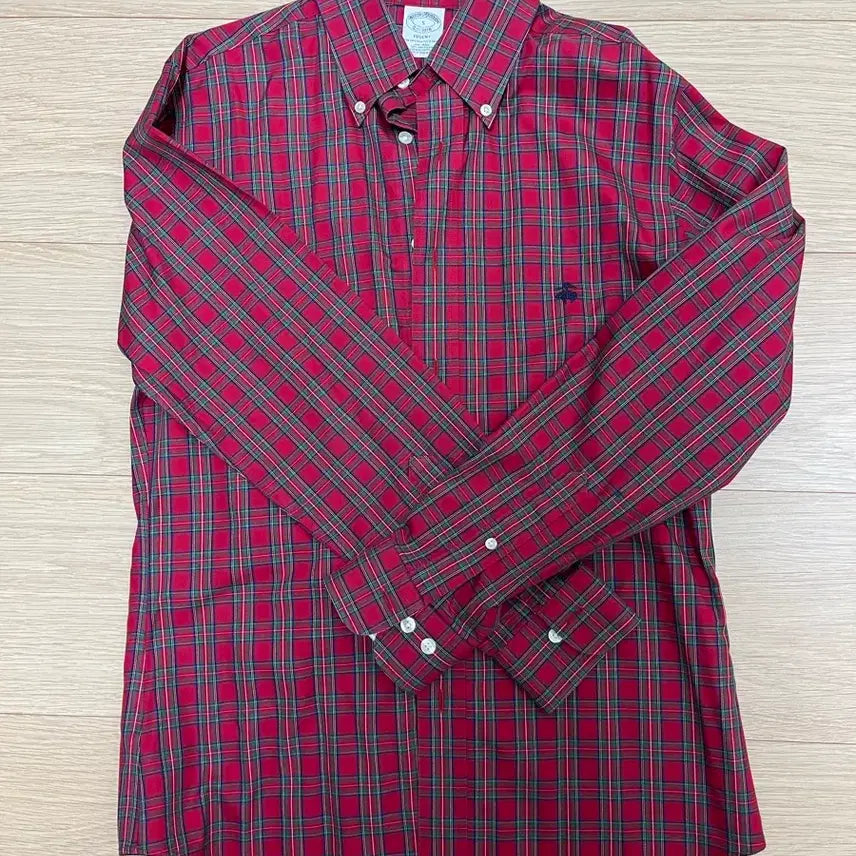 [BUNJANG] Brooks Brothers Tartan Check Regent Fit Shirt S (US) / 브룩스브라더스 타탄체크 셔츠 리젠트핏 S 미국판