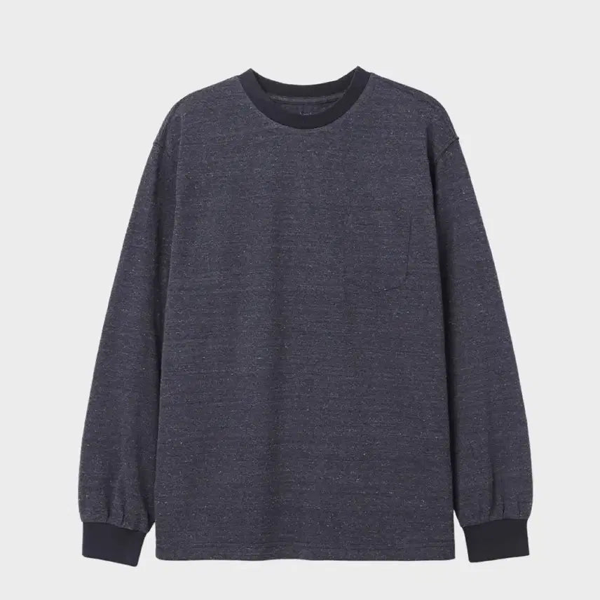 [BUNJANG] Homly Patched Long Sleeve Tee (Navy) / 홈리 homly 롱슬리브