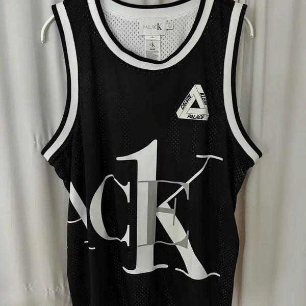 [BUNJANG] Palace x Calvin Klein CK1 Reversible Basketball Vest Black White / 팔라스 x CK1 리버시블 베스킷볼 베스트 블랙 화이트