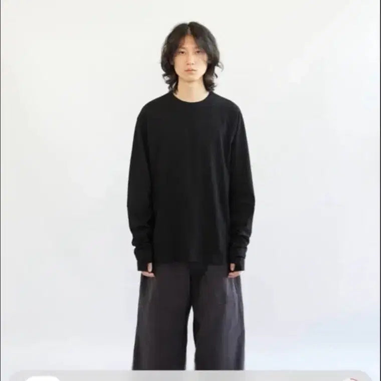 [BUNJANG] Hatching Room Double Sleeve Tee Black Size 3 / 해칭룸 Double sleeve tee 블랙 3사이즈