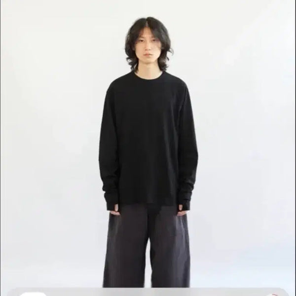 [BUNJANG] Hatching Room Double Sleeve Tee Black Size 3 / 해칭룸 Double sleeve tee 블랙 3사이즈