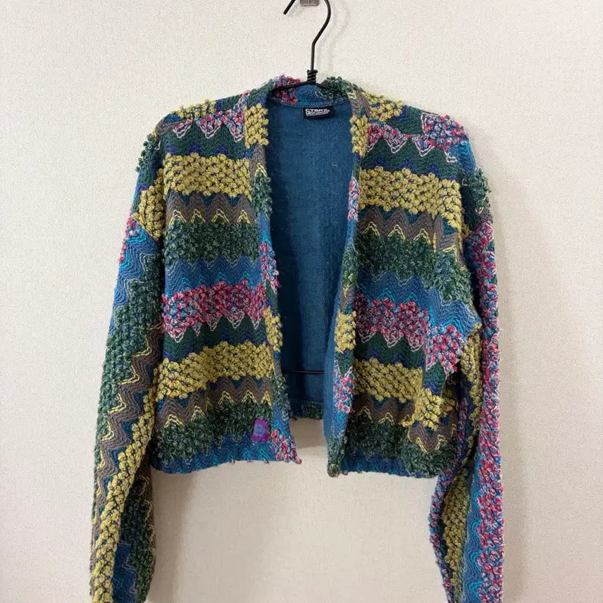 [BUNJANG] CTBRZ Vintage Garden Blue Cardigan / 시티브리즈 (CTBRZ) 빈티지 가든 블루 가디건 free