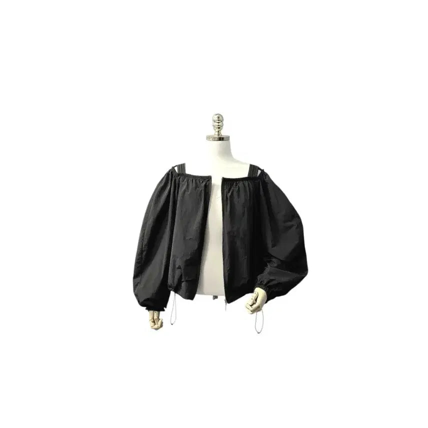 [BUNJANG] Jepyeong Smith11 Shuttle Neck Cropped Zip-Up Jacket / 제평 스미스11   셔틀넥  바스락  집업 자켓