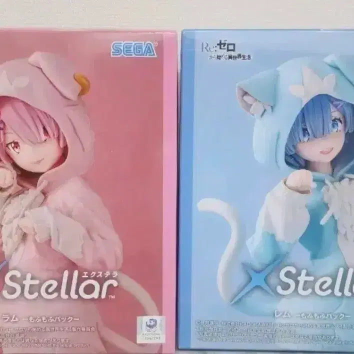 [BUNJANG] Re:Zero Rem & Ram Mofumofu Figure Set / 리제로(Re:제로) XStellar 렘&람 모후모후 피규어 세트