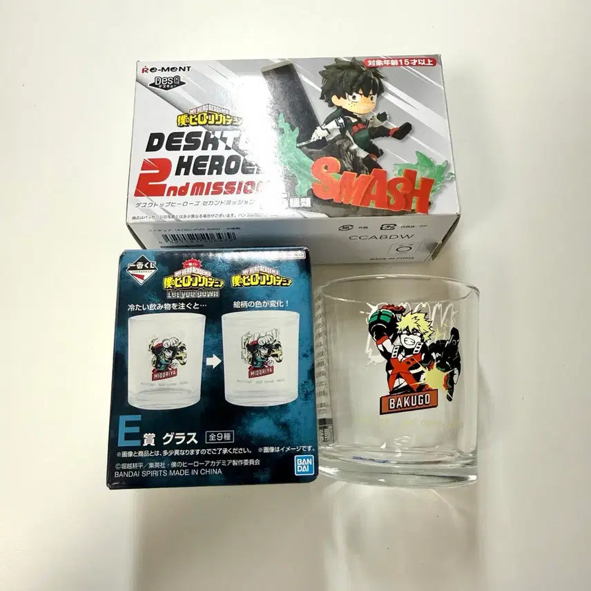[BUNJANG] My Hero Academia Ichiban Kuji E Prize Mug Cup & Desktop Figures (Bakugo, Iida) / 나히아 이치방쿠지 제일복권 E상 머그컵 바쿠고 데스크탑 이이다 쿠지
