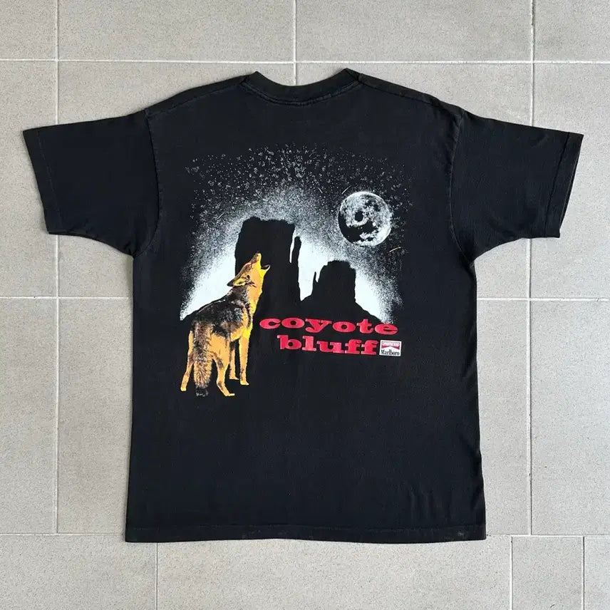 [BUNJANG] 90s Vintage Marlboro Coyote T-Shirt XL / 90s 빈티지 말보로 코요테 티셔츠 XL