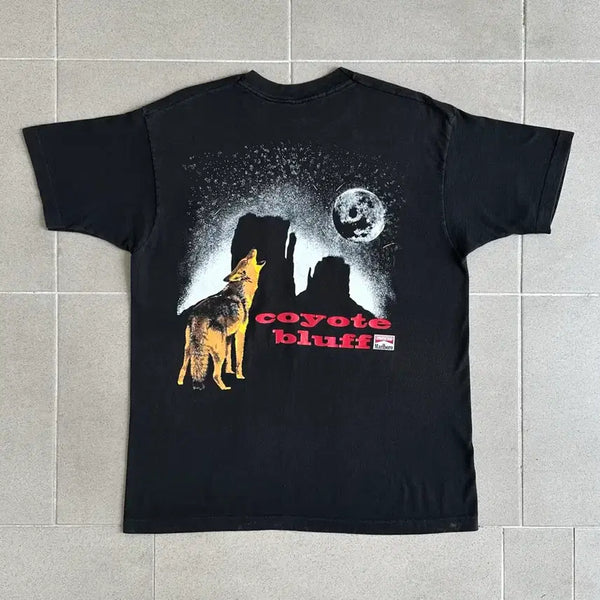 [BUNJANG] 90s Vintage Marlboro Coyote T-Shirt XL / 90s 빈티지 말보로 코요테 티셔츠 XL