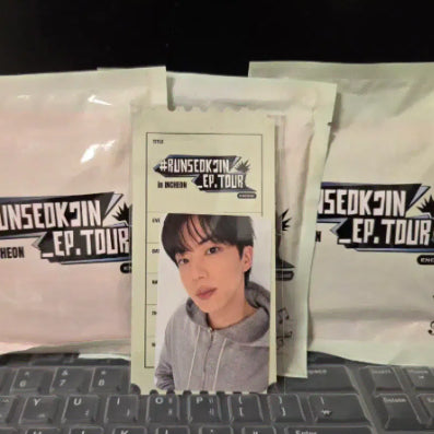[BUNJANG] BTS Run Jin Lucky Draw Photocard Bundle Set / BTS 런석진 막콘 앙콘 아미존 포토카드 포카 + 핫팩 3개 일괄 양도