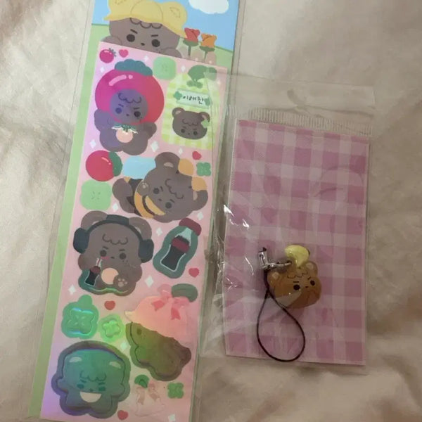 [BUNJANG] NCT Haechan Ikkomchan Doll Sticker Bell Keychain / NCT 엔시티 해찬 인형 이꼼찬 스티커 방울 키링 곰효기 이곰도