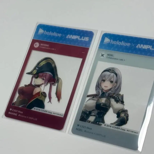 [BUNJANG] Hololive Aniplex Collaboration Cafe Noel & Marine Transparent Photocard Bundle Set / 일괄) 홀로라이브 애니플러스 콜라보카페 콜카 노엘 마린 투명포카