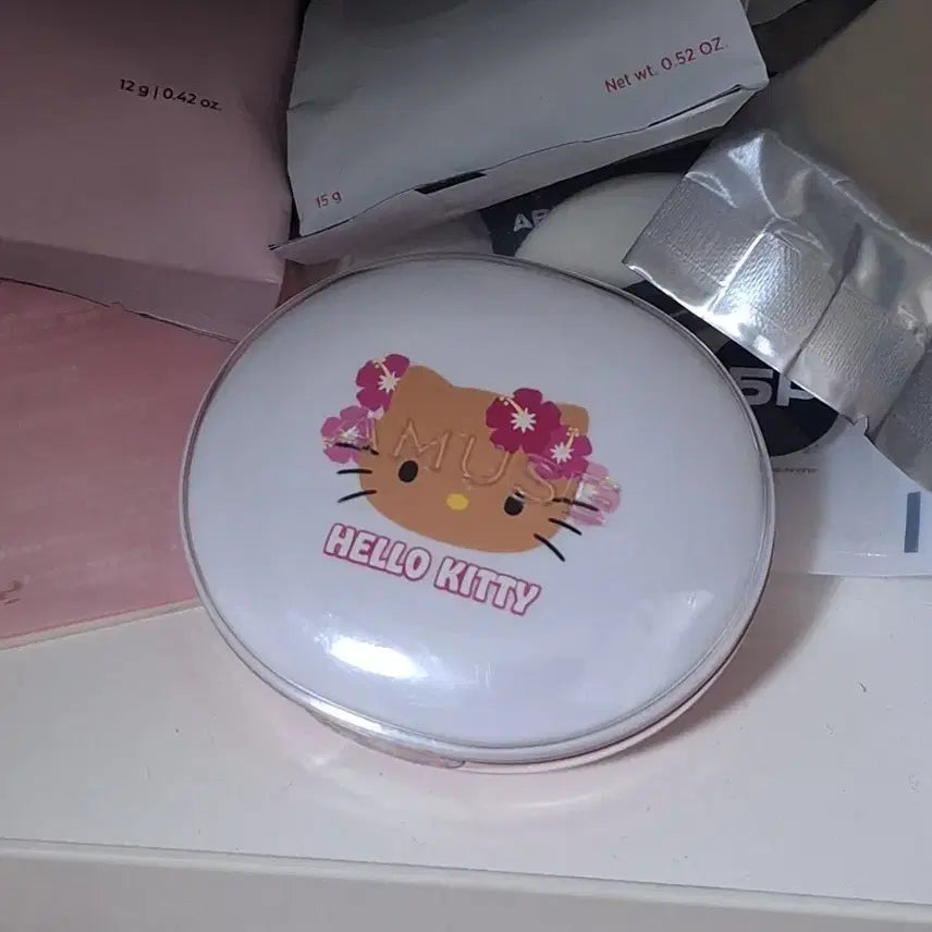[BUNJANG] AMUSE Ceramicskin Perfector Cushion SPF50+ PA++++ #01 Porcelain / 어뮤즈 키티 세라믹스킨퍼펙터쿠션 01포슬린