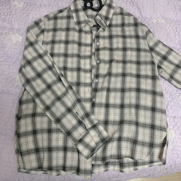 [BUNJANG] Checked Shirt / 체크 남방 셔츠