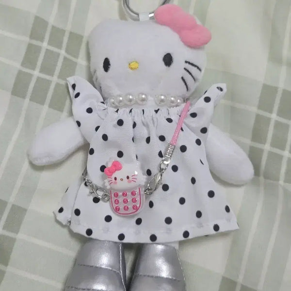 [BUNJANG] Hello Kitty Long Legs Summer Dress Charm / 키티 롱다리 여름원피스 키링
